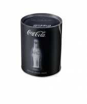 Coca cola spaarpot zwart 10 x 13 cm