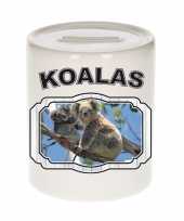 Dieren koala beer spaarpot koalas koalaberen spaarpotten kinderen 9 cm