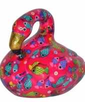 Spaarpot flamingo 17 cm roze type 1